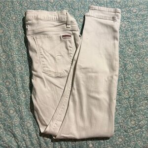 Hudson White Skinny Jeans Size 10
